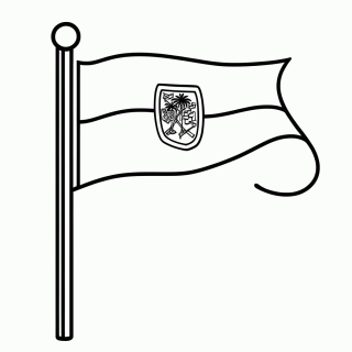Bandeira do Haiti para colorir