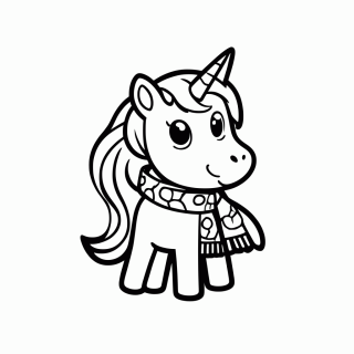 Unicórnio da Escócia para colorir