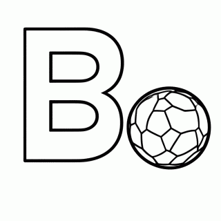 B De Bola para colorir