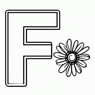 F De Flor para colorir