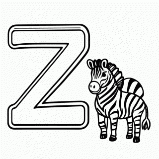 Z de Zebra — Alfabeto com Animais