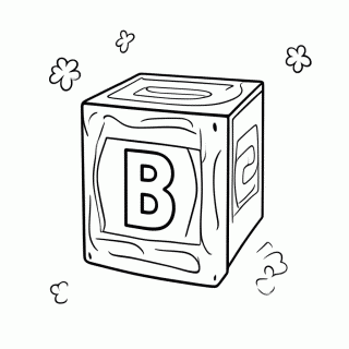 Letra B para colorir