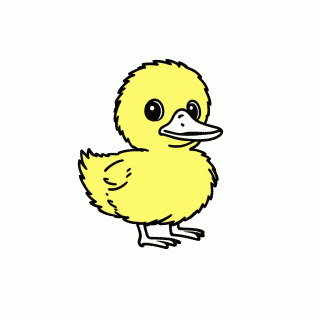 Filhote De Pato Patinho para colorir