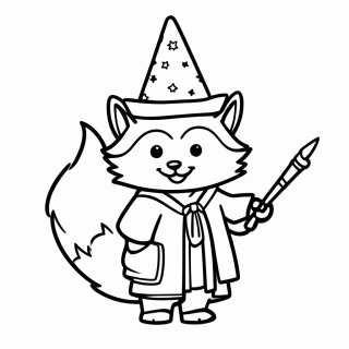 Raposa Maga para colorir