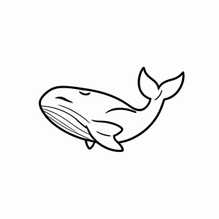 Baleia Jubarte para colorir