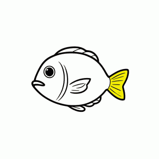 Peixe Cirurgiao Dory para colorir