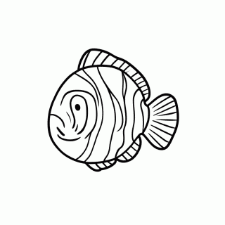 Peixe Palhaco Nemo para colorir