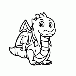 Dragão Guardião para colorir