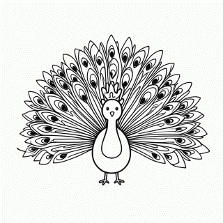 Pavao para colorir