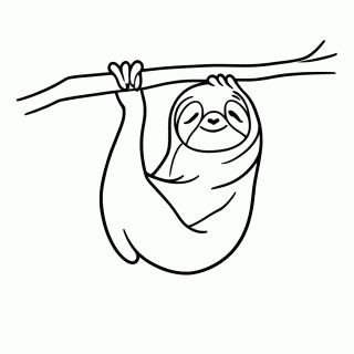 Preguica para colorir