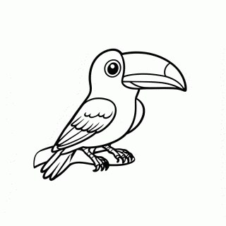 Tucano para colorir