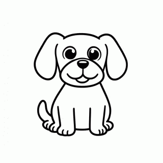 Cachorro — Animais para Colorir