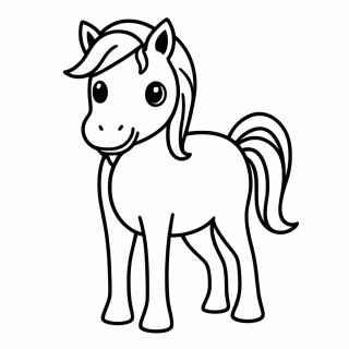 Cavalo para colorir