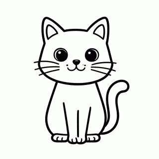 Gato para colorir