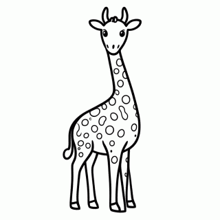 Girafa para colorir