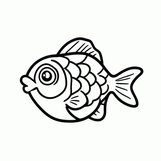 Peixe para colorir