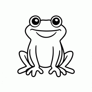 Sapo para colorir
