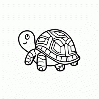 Tartaruga para colorir