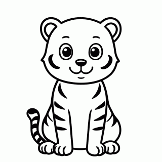 Tigre — Animais para Colorir
