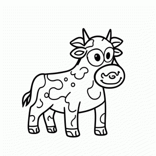 Vaca para colorir