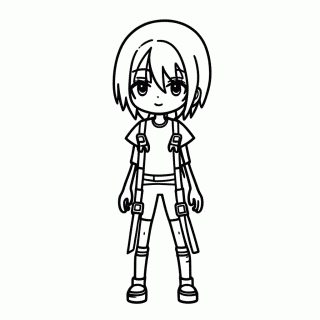Hange Zoe para colorir