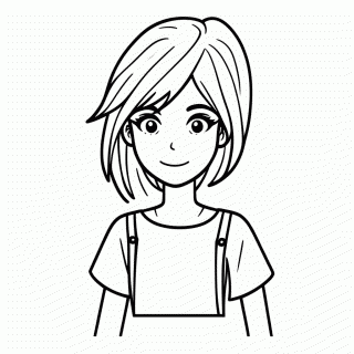 Sasha Blouse para colorir