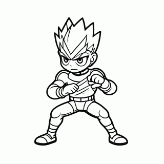 Androide 17 para colorir