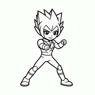 Androide 18 para colorir