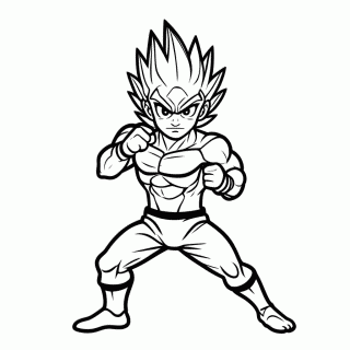 Broly Lendario para colorir