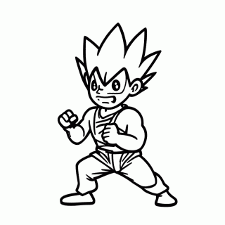 Gohan Ultimate para colorir