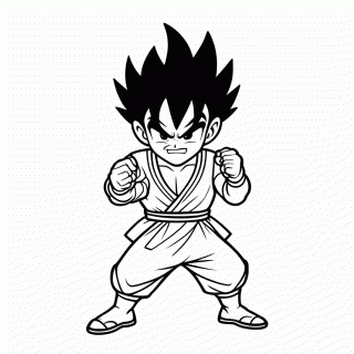 Goku Black para colorir