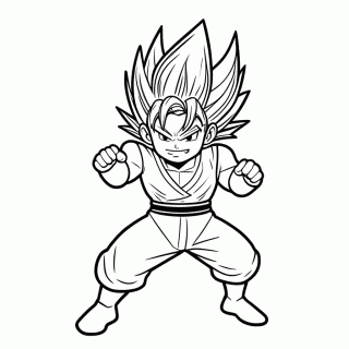 Goku Ssj3 para colorir