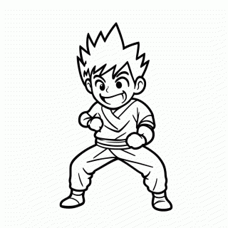 Kid Buu para colorir