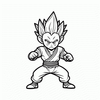 Super Buu para colorir