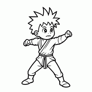 Trunks Crianca para colorir