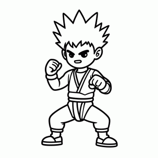 Trunks Do Futuro para colorir