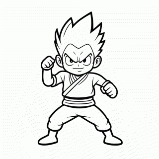 Yamcha para colorir