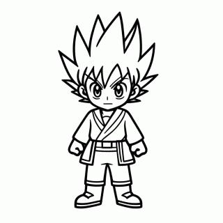 Katsuki Bakugo para colorir