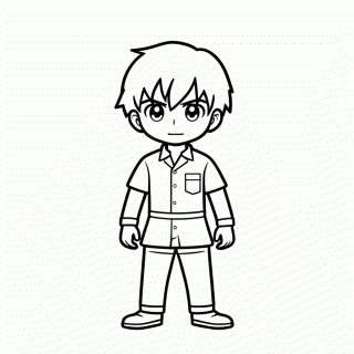 Shoto Todoroki para colorir
