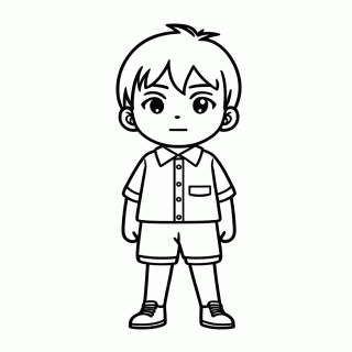 Tenya Iida para colorir