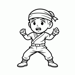 Choji Akimichi para colorir