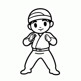 Iruka Sensei para colorir