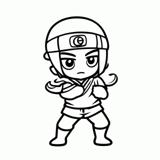 Kakashi Sharingan para colorir