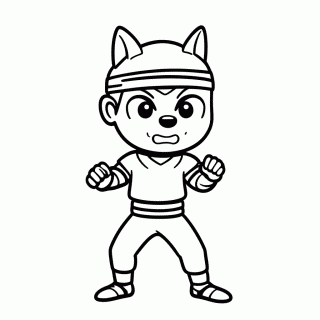 Kiba Inuzuka para colorir