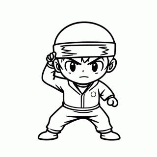 Naruto Sennin para colorir