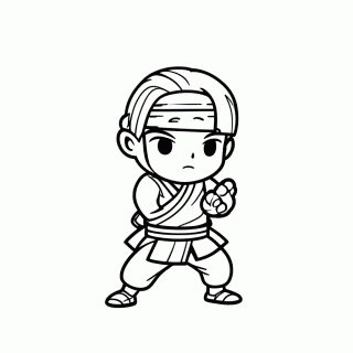 Neji Hyuga para colorir