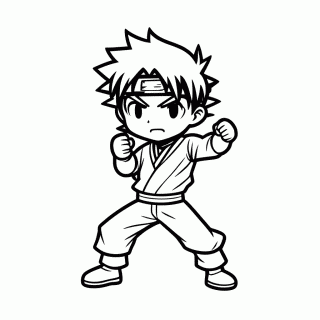Sasuke Uchiha para colorir