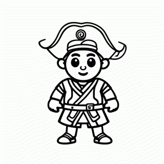 Ace Punho De Fogo para colorir