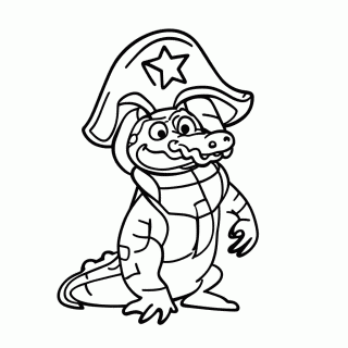 Crocodile Shichibukai para colorir
