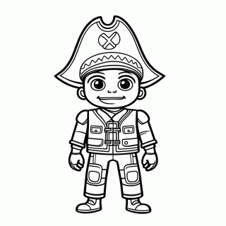 Franky Cyborg para colorir